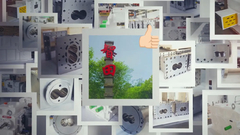 Schroef en loop, versnellingsbak voor twee schroeven.